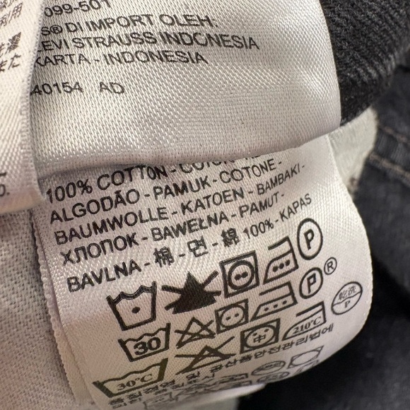 Levi's 511 Paint Splatter Slim Leg Jeans Size 34 - Picture 8 of 8